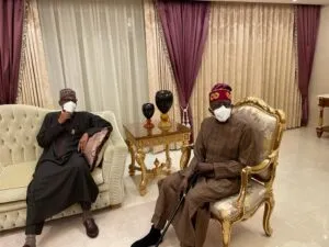 PHOTO NEWS: Buhari visits Tinubu in London