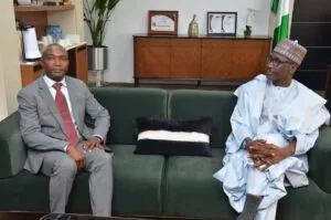 PHOTO NEWS: Kyari receives NLNG boss, Mshelbila