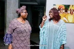 PHOTO NEWS: Former finance minister, Kemi Adeosun, visits Obasanjo