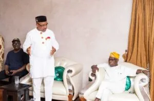 2023: Udom Emmanuel visits Obasanjo, says he's ready to rescue Nigeria