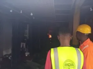 JUST IN: Fire outbreak at Balogun Market (+Photos)