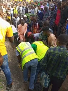 Two killed, many injured as train rams into Lagos staff bus(+Photos)