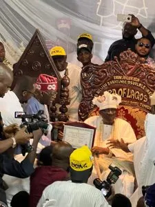 Tinubu in homecoming visit to Lagos, thanks Oba Akiolu (+photos)