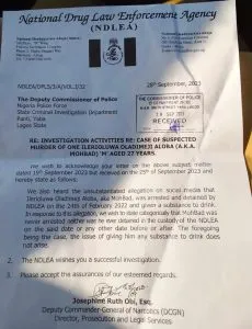 Mohbad: NDLEA faults police claim of not responding to enquiry